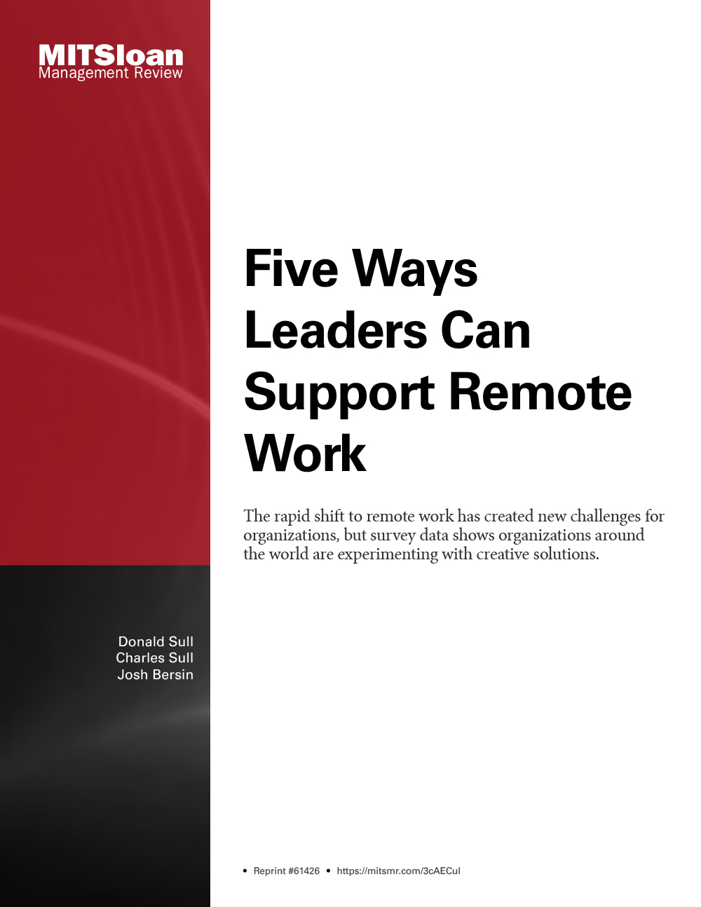 Five Ways Leaders Can Support Remote Work - MIT SMR Store